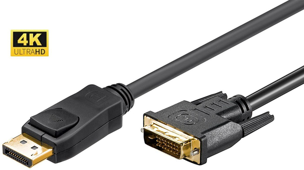 Microconnect DisplayPort - DVI 24+1 M-M 3m Svart