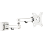 InLine Slatwall monitor bracket long, white