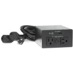 Extron 60-1891-01 surge protector Black 2 AC outlet(s) 125 V 0.984" (0.0250 m)