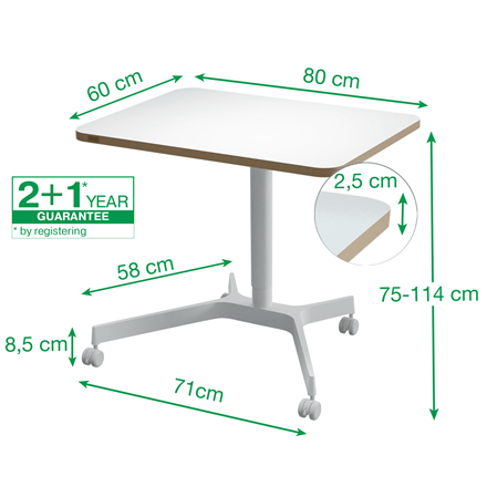 Leitz 65360001 standing desk White