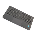 HP 809543-DH1 laptop reserve-onderdeel Behuizingsvoet + toetsenbord