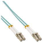 InLine Fiber optical duplex cable, LC/LC 50/125µm, OM3, 50m