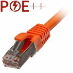 Cablenet 1.5m Cat6a RJ45 Orange S/FTP LSOH 26AWG Snagless Booted Patch Lead