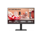 LG 27BA65QB computer monitor 68.6 cm (27") 2560 x 1440 pixels Wide Quad HD LED Black