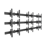 Multibrackets M Wallmount Pro MBW3x3U Push In Pop Out Black