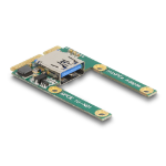 DeLOCK Mini PCIe I/O 1 x USB 2.0 Type-A female full size / half size