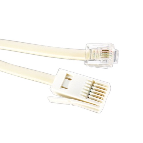 Videk RJ11 6P/4C M to UK Style M Modem Cable 2 Core 3Mtr