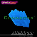 AC Ryan Connectx™ Floppy Power 4pin Female - UVBlue 100x Blue