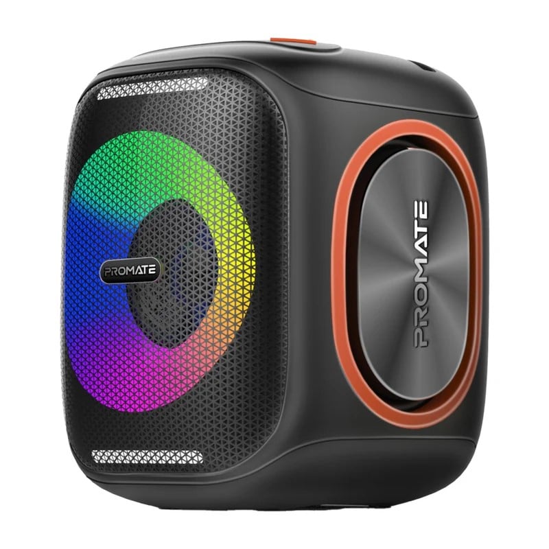 Promate STRIKE-40 LUMISOUNDâ„¢ HD 40W TRUE WIRELESS SPEAKER WITH RGB LIGHT PROMATE