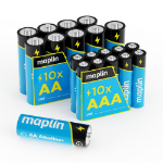 Maplin 10x AA LR6 /10x AAA LR03 1.5V Alkaline Batteries 7 Year Shelf Life High Performance