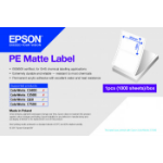 Epson PE Matte Label - Die-cut Fanfold sheets with sprockets: 203mm x 305mm, 500 labels