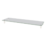 Kantek MS380 monitor mount / stand Desk Aluminum, Transparent, White