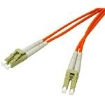 C2G 2m LC-LC 62.5/125 OM1 Duplex Multimode PVC Fibre Optic Cable (LSZH) - Orange