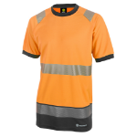 BEESWIFT High Visibility  Two Tone Short Sleeve T Shirt Orange / Black M