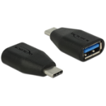 DeLOCK 65519 cable gender changer USB 3.1 Gen 2 Type-C USB 3.1 Gen 2 Type-A Black