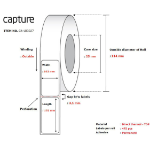 Capture CA-LB3027 printer label White