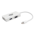 Tripp Lite P137-06N-HDVW video cable adapter 5.91" (0.15 m) Mini DisplayPort DVI-D + VGA (D-Sub) + HDMI White