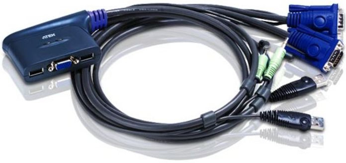 Aten CS62US KVM switch Black