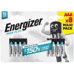 Energizer Max Plus Alkaline AAA Battery Pack of 8