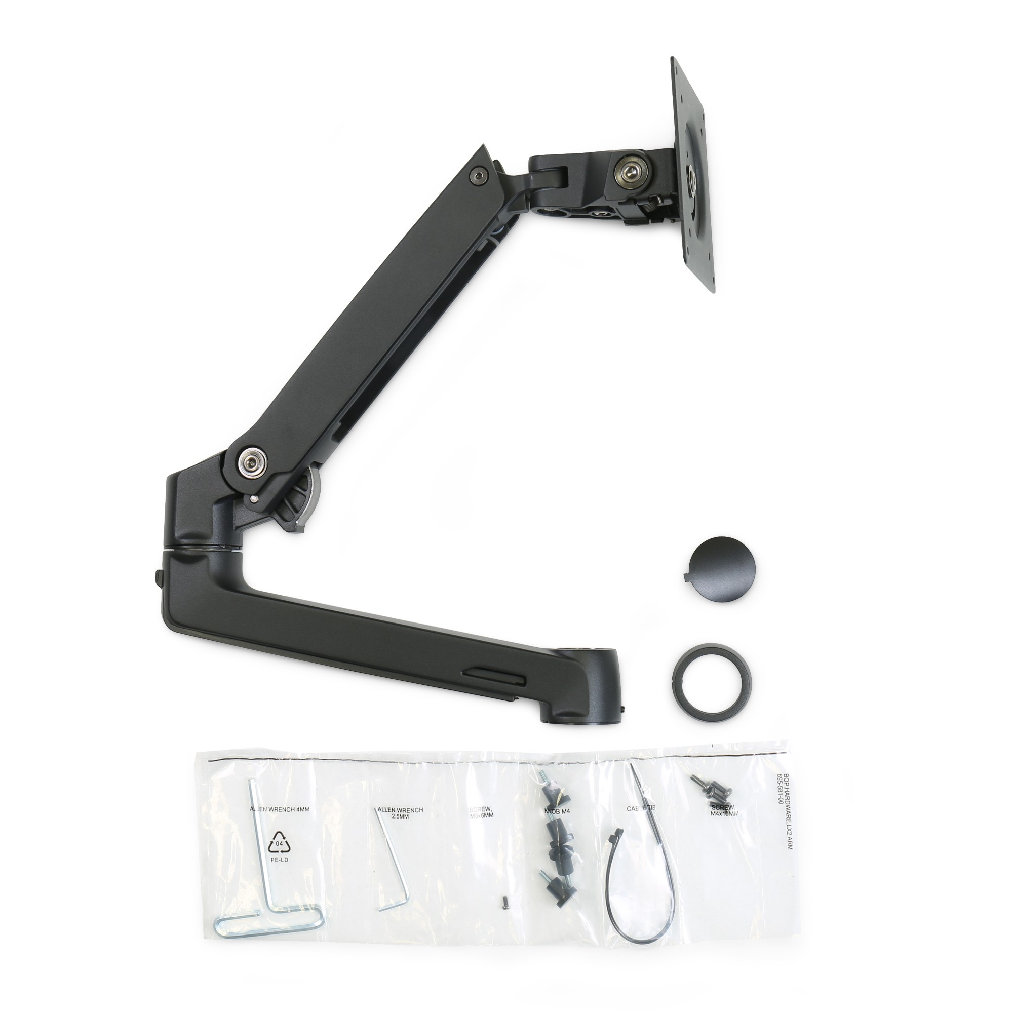 Photos - Other Components Ergotron LX Arm, Extension and Collar Kit  98-130-224 (matte black)