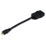Monoprice 7603 HDMI cable 5.91" (0.15 m) HDMI Type A (Standard) HDMI Type D (Micro) Black