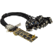 StarTech.com Tarjeta Adaptador Serie PCI Express de 16 Puertos RS232 DB9 - de Perfil Bajo