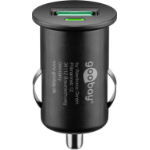 Goobay 18 W, Vehicle charging adapter, Quick Charge 3.0, black