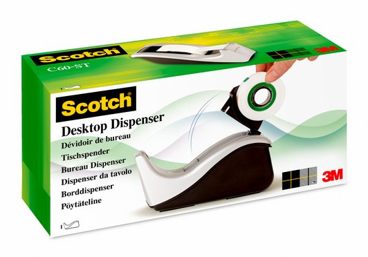 Scotch 7100045591 tape dispenser Plastic Black, Grey