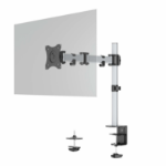 Durable 509423 monitor mount / stand 68.6 cm (27") Clamp Silver