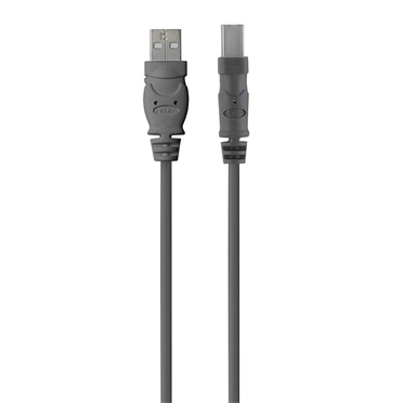 Photos - Cable (video, audio, USB) Belkin USB 2.0 A - USB 2.0 B, 4.8m USB cable USB A USB B Grey F3U154BT4.8M 