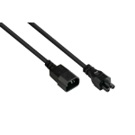 Alcasa P1405-S010 power cable Black 1 m C14 coupler C5 coupler