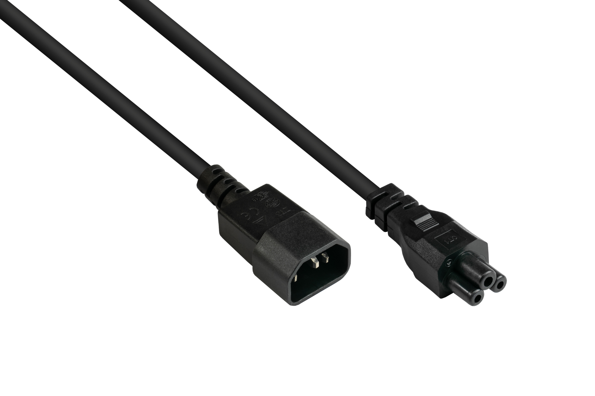 Alcasa P1405-S010 power cable Black 1 m C14 coupler C5 coupler