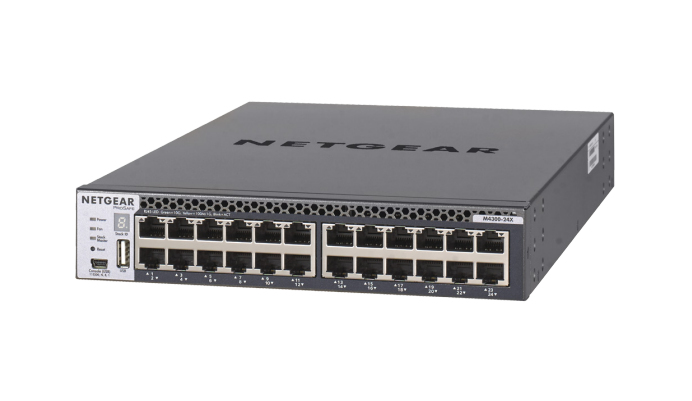 Image of NETGEAR M4300-24X Managed L3 10G Ethernet (100/1000/10000) 1U Black