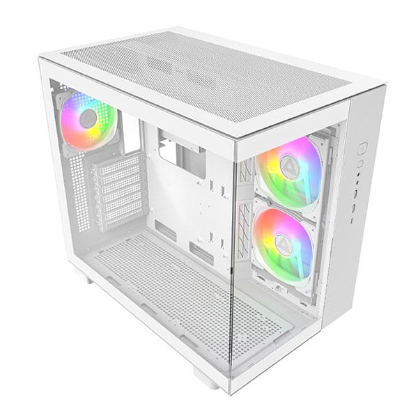 MTC Montech KING 65 PRO PC Case, Midi-Tower, ATX, ARGB, Tempered Glass - white