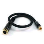 Monoprice 4783 audio cable 17.7" (0.45 m) XLR RCA Black