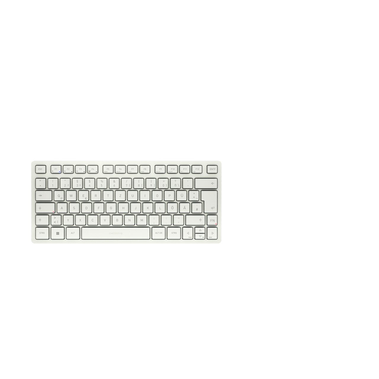 Image of CHERRY KW 7100 MINI BT keyboard Bluetooth QWERTZ German White