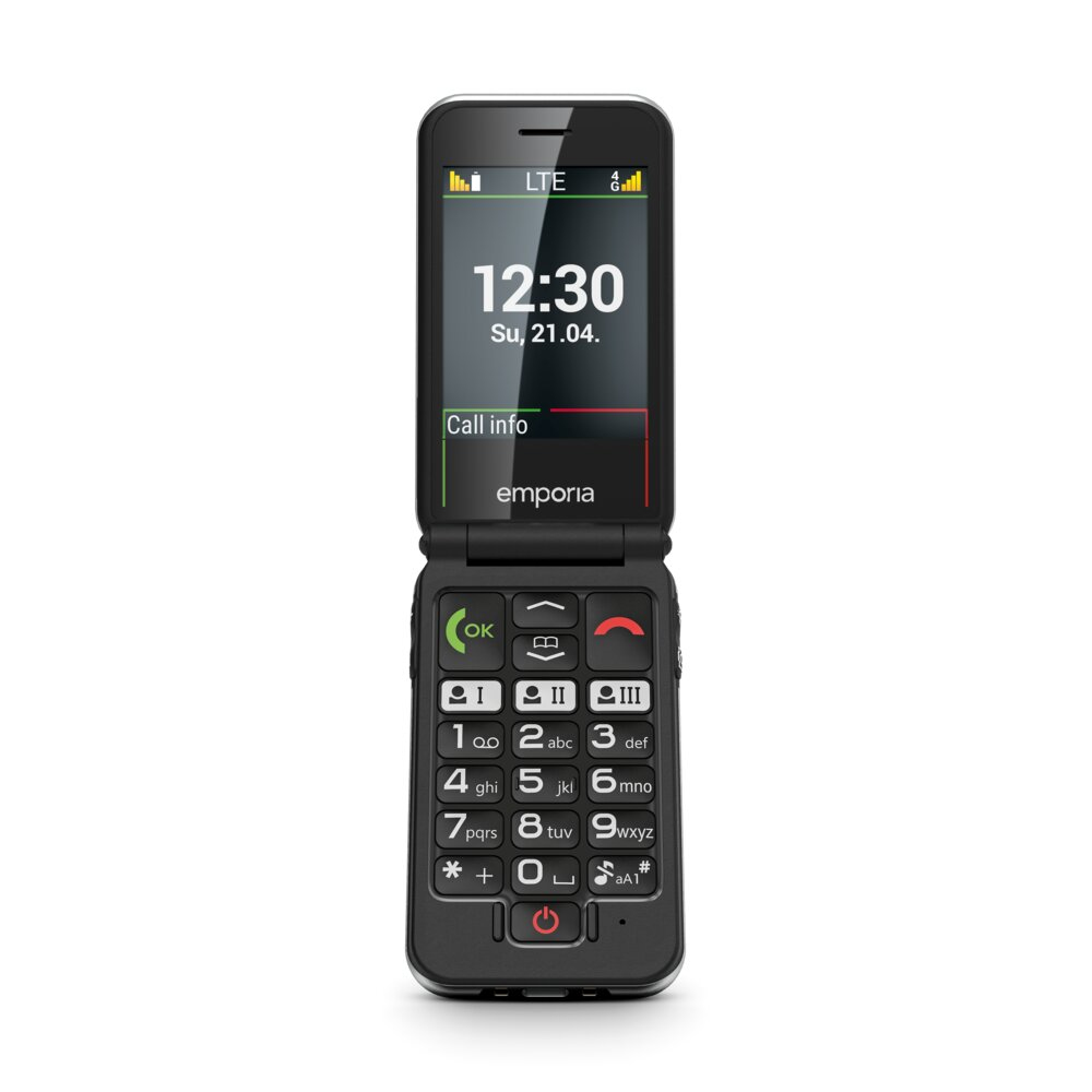 Image of Emporia JOY_LTE 7.11 cm (2.8") 115 g Black Senior phone