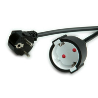 Value 19.99.1166 power cable Black 3 m CEE7/7