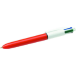 BIC 4-Color Black, Blue, Green, Red Clip-on retractable ballpoint pen Fine