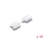 DeLOCK Dust Cover for USB Type-C female 10 pieces silicone transparent