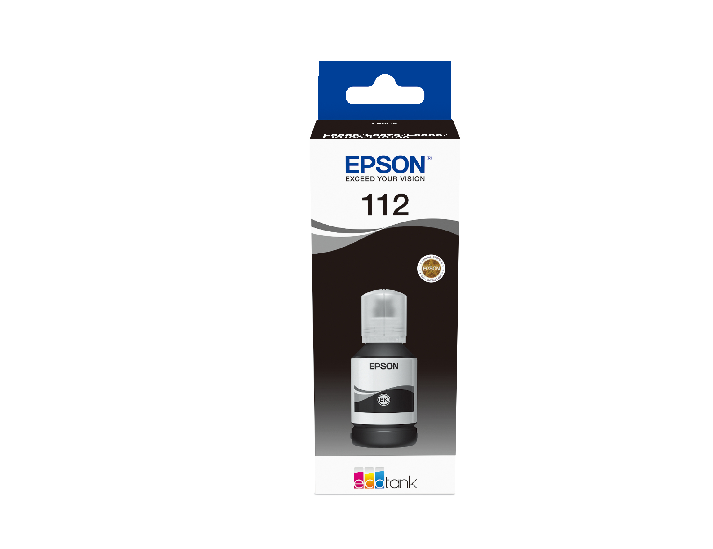 Image of Epson C13T06C14A/112 Ink bottle black, 7.5K pages 127ml for Epson...