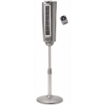 Lasko 52" Space-Saving Oscillating Pedestal Fan w/Remote Silver