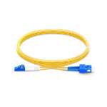 Origin Storage LC-SC OS2 Fibre Patch Cable Singlemode Duplex Yellow 3m