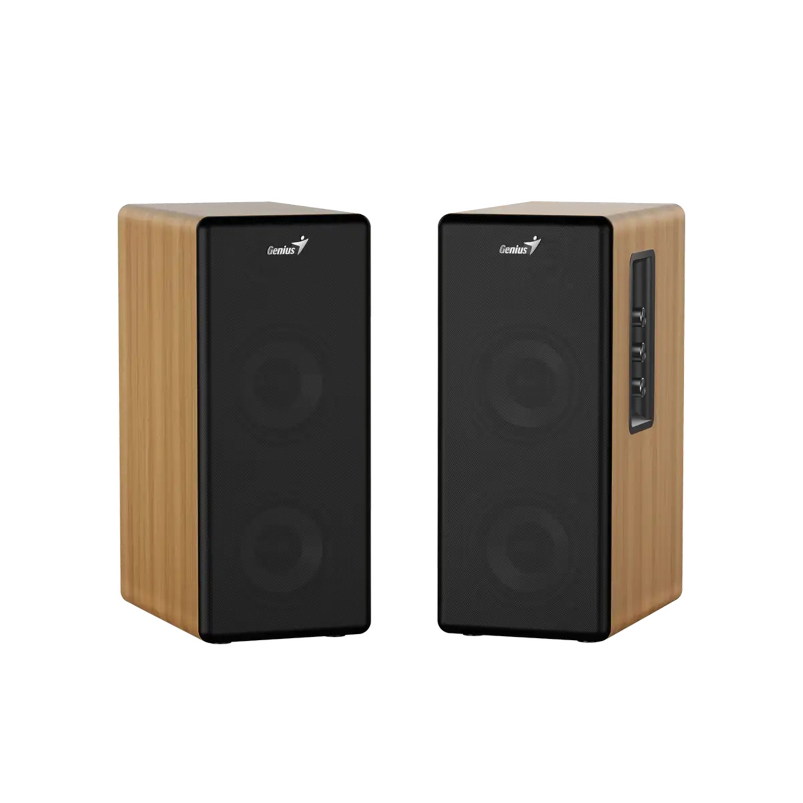 Genius Computer Technology SP-HF1220BT 45W RMS, Bluetooth 2-Way Wood Speakers, Bluetooth, 3.5mm