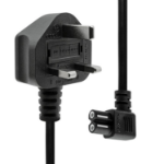 ProXtend Type G (UK) to Angled C7 Power Cord Black 2m