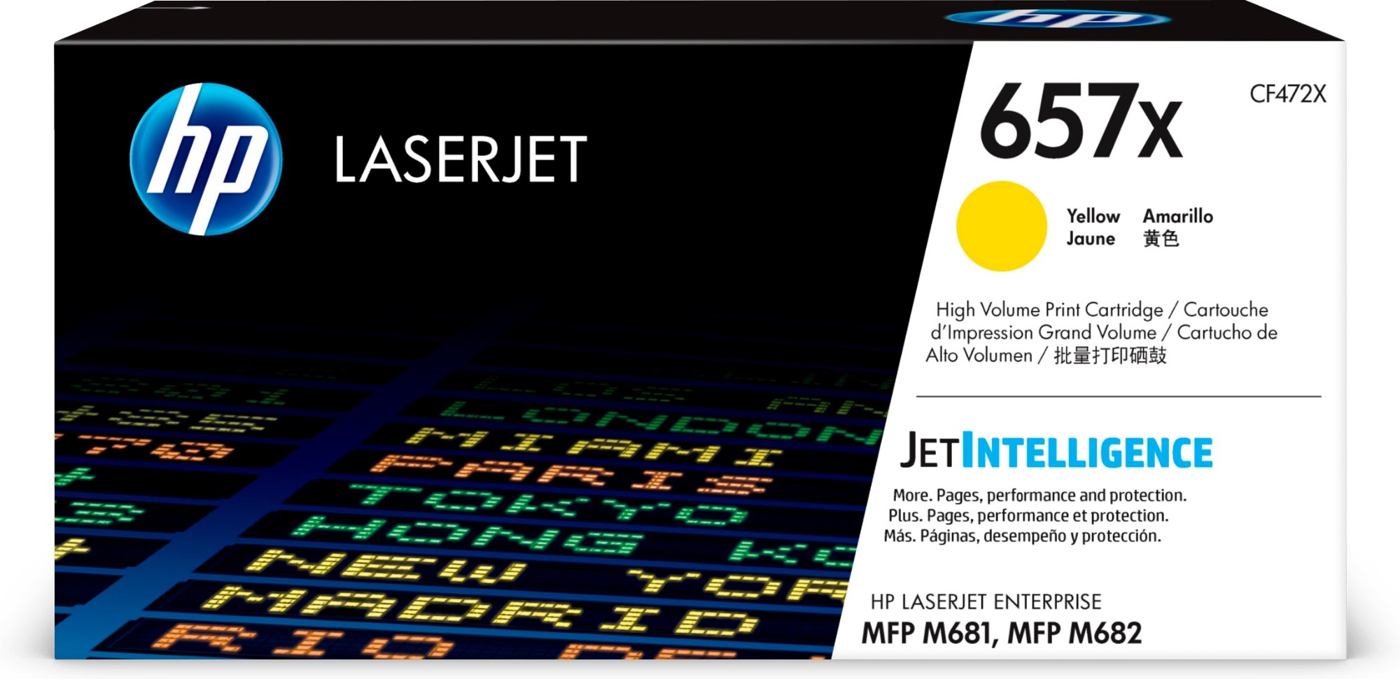 HP CF472X/657X Toner cartridge yellow. 23K pages ISO/IEC 19798 for HP