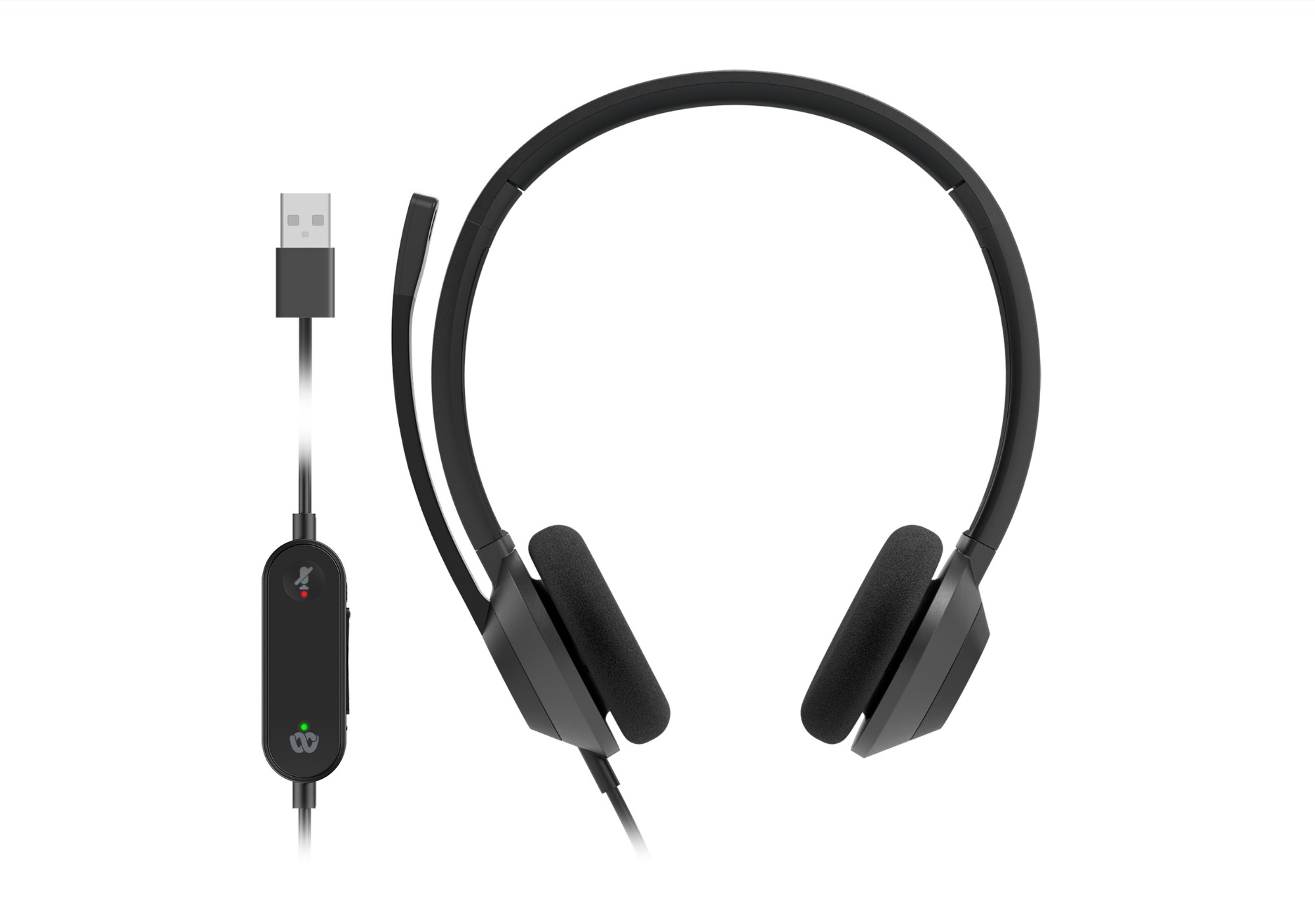 Cisco Headset 322 USB. Wired Dual On-Ear Headphones. Webex Controller