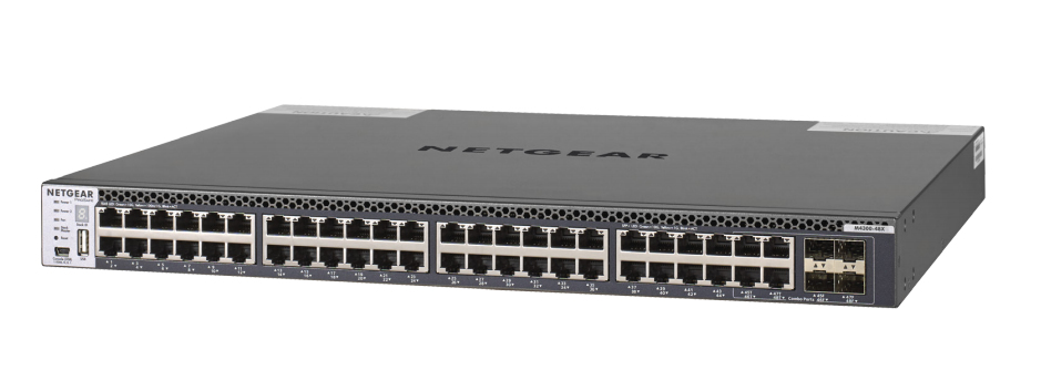 Image of NETGEAR M4300-48X Managed L3 10G Ethernet (100/1000/10000) 1U Black
