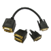 Cables Direct DV-2DVIFF DVI cable 2 x DVI-D DVI-D Black