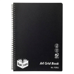 SPIRAX P595G PP GRID BOOK SIDE OPEN A4 200 PAGES BLACK